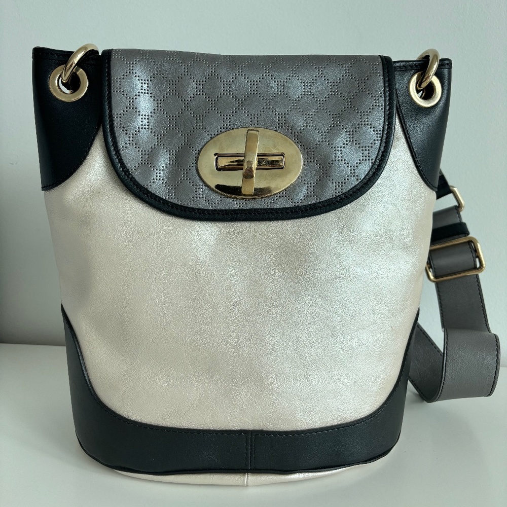 stuart weitzman genuine leather bag